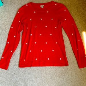 Orange light weight sweater